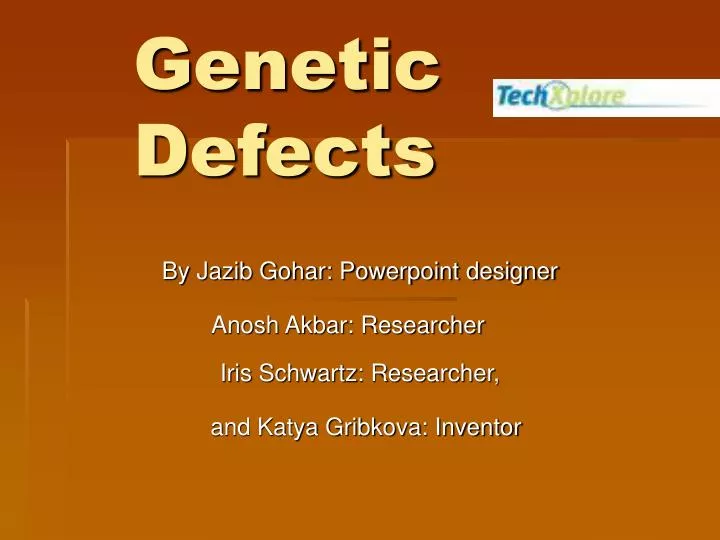 genetic defects