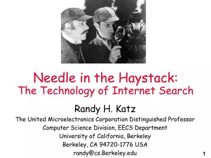 needle in the haystack the technology of internet search