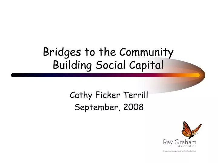 bridges to the community building social capital