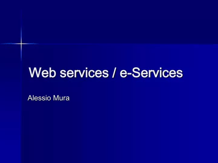 web services e services