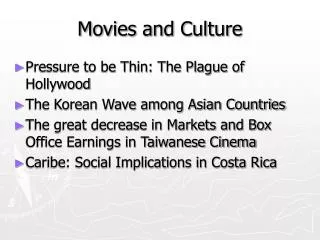 Movies and Culture