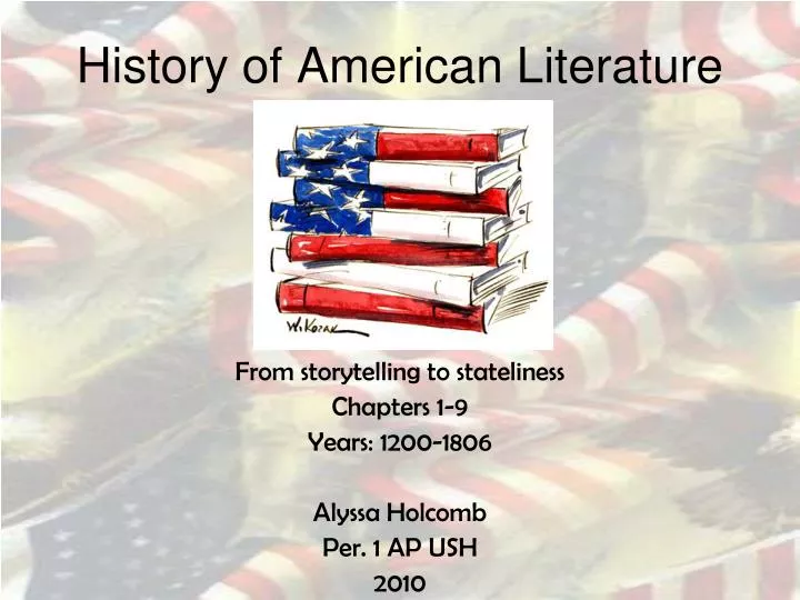 history of american literature