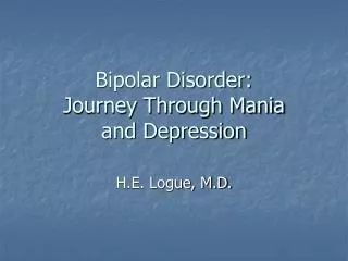 Bipolar Disorder: Journey Through Mania and Depression