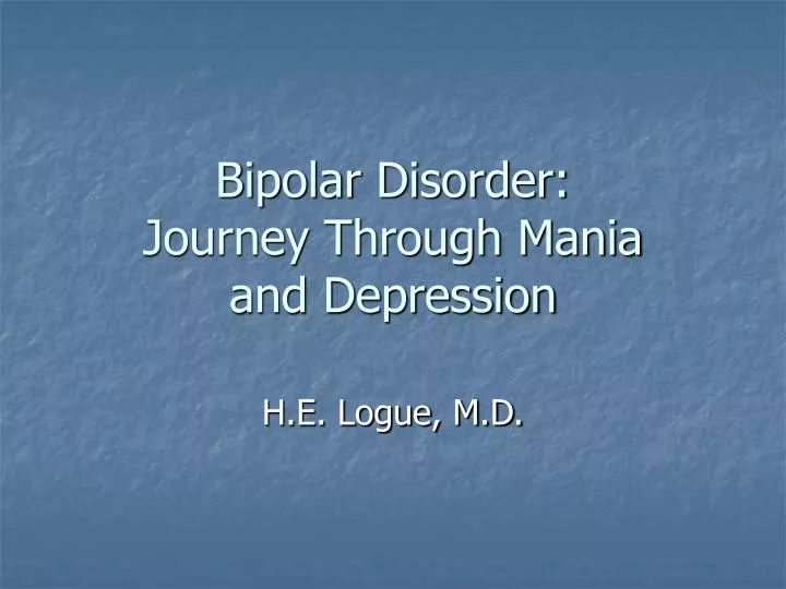 bipolar disorder journey through mania and depression