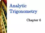Analytic Trigonometry - slide 1
