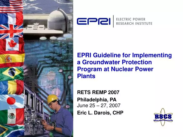 epri guideline for implementing a groundwater protection program at nuclear power plants