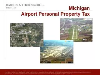 Michigan Airport Personal Property Tax