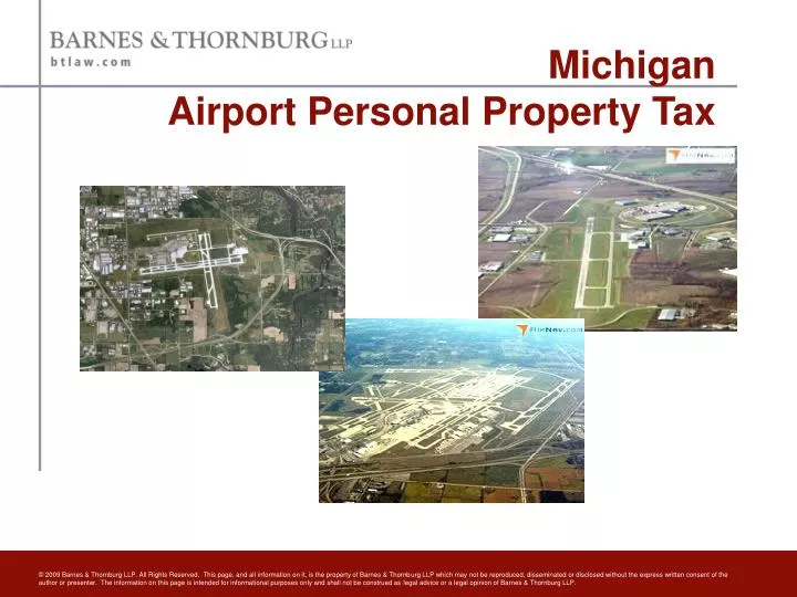 michigan airport personal property tax
