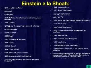 Einstein e la Shoah: