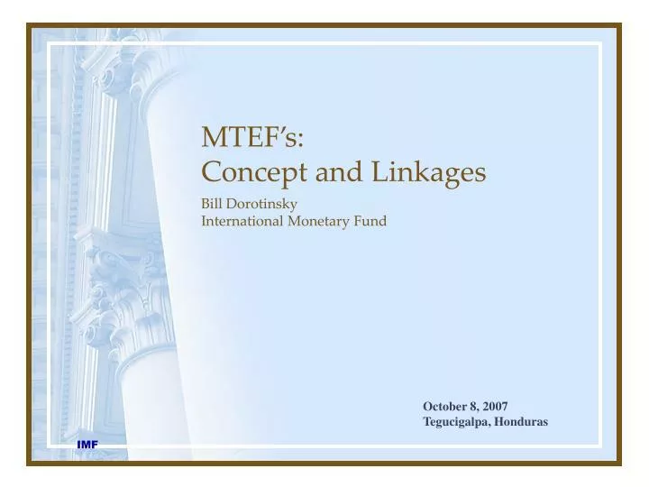 mtef s concept and linkages