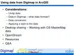 Using data from Digimap in ArcGIS - slide 1