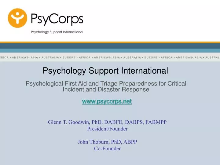 psychology support international
