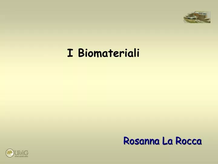 i biomateriali