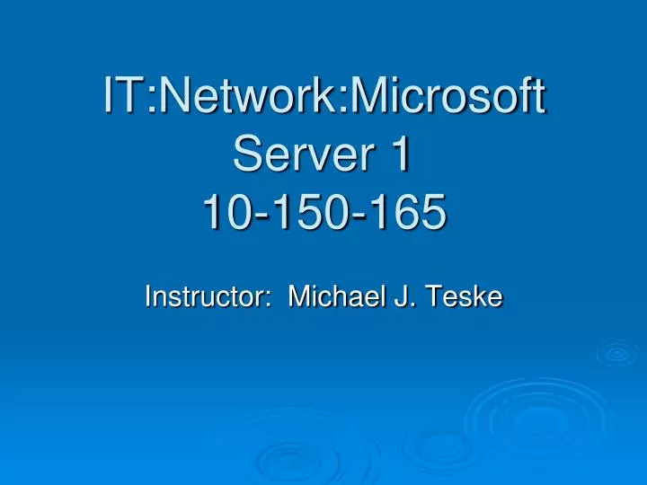 it network microsoft server 1 10 150 165