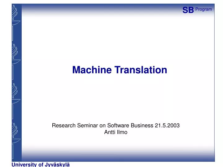 machine translation