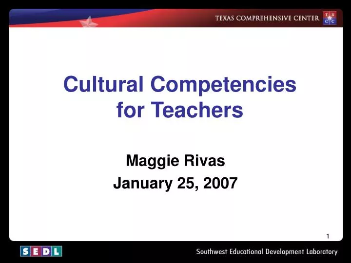 cultural competencies for teachers