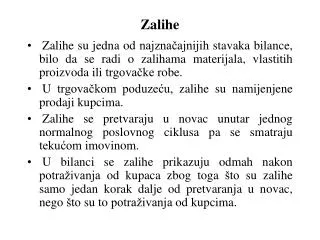 Zalihe