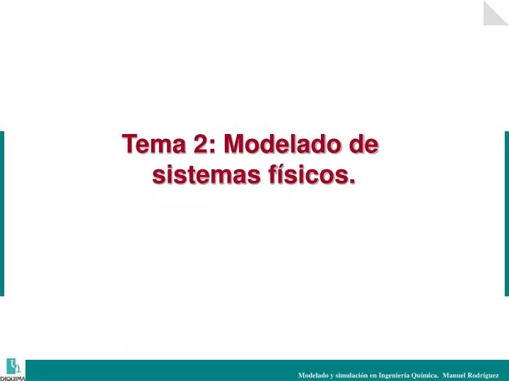 tema 2 modelado de sistemas f sicos