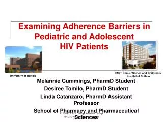 Examining Adherence Barriers in Pediatric and Adolescent HIV Patients