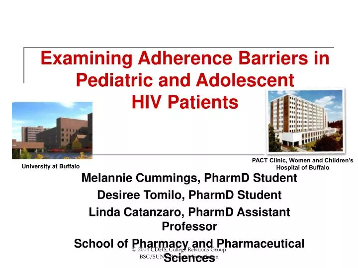 examining adherence barriers in pediatric and adolescent hiv patients