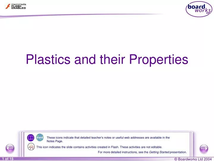 plastics and their properties