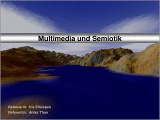 Multimedia und Semiotik