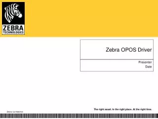 Zebra OPOS Driver