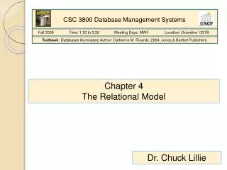 CSC 3800 Database Management Systems