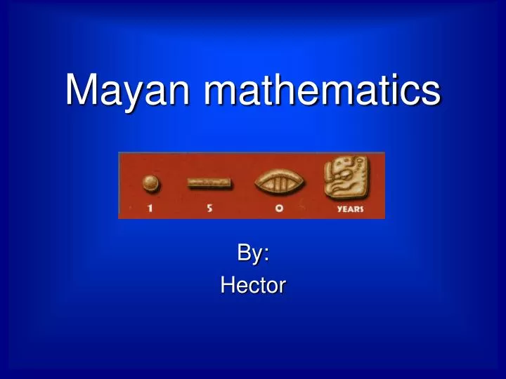mayan mathematics