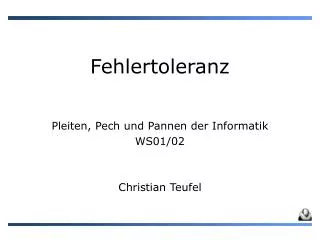 fehlertoleranz