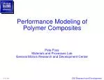 Performance Modeling of Polymer Composites