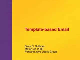 Template-based Email
