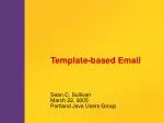 Template-based Email - slide 1
