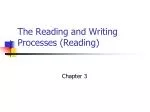 The Reading and Writing Processes (Reading) - slide 1