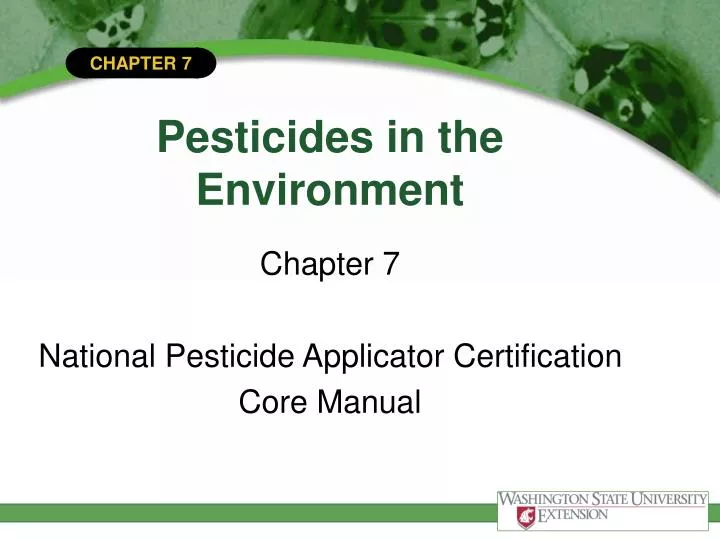 pesticides in the environment