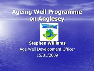 Ageing Well Programme on Anglesey