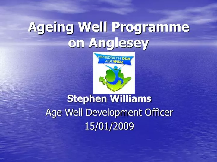 ageing well programme on anglesey