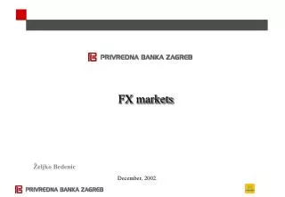 FX markets