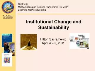 Institutional Change and Sustainability