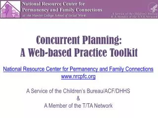 Concurrent Planning: A Web-based Practice Toolkit