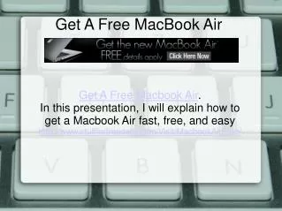 Get A Free Macbook Air