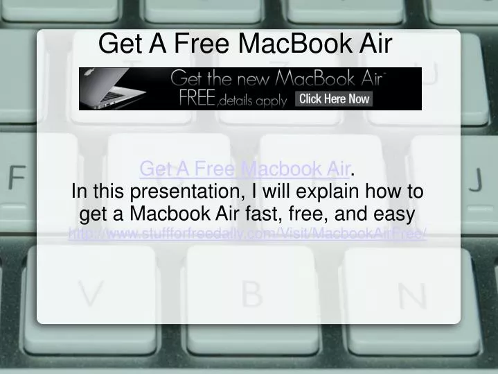 get a free macbook air