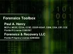 Forensics Toolbox - slide 1
