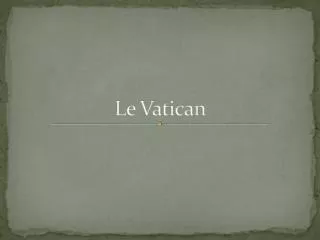 Le Vatican