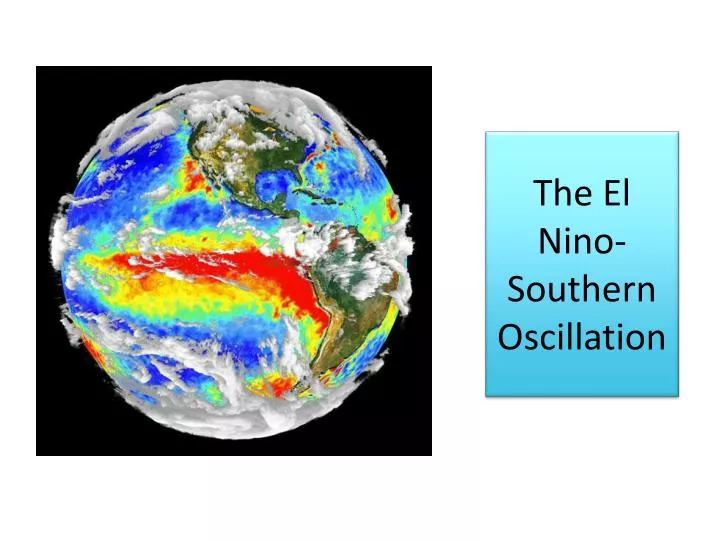 the el nino southern oscillation