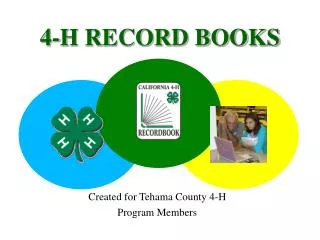 4-H RECORD BOOKS