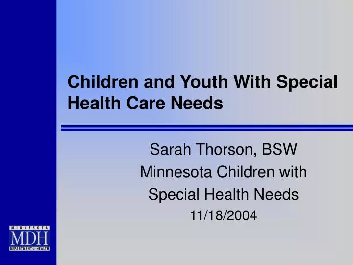 children and youth with special health care needs