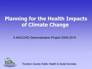 Planning for the Health Impacts of Climate Change