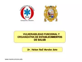 VULNERABILIDAD FUNCIONAL Y ORGANIZATIVA DE ESTABLECIMIENTOS DE SALUD