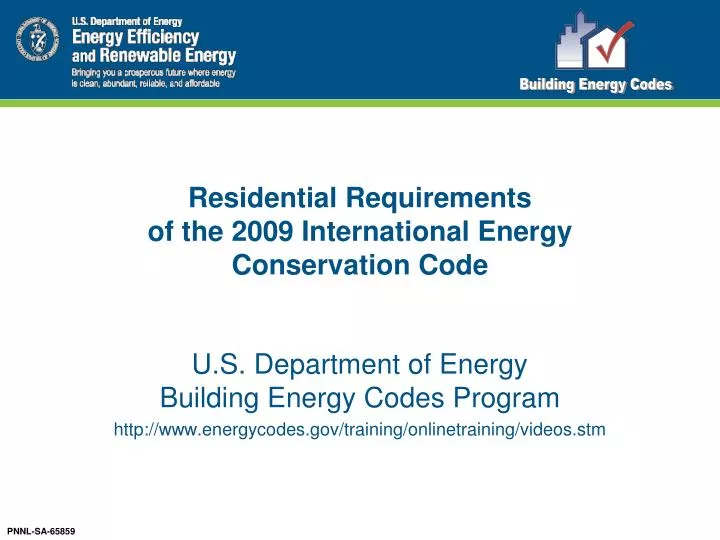 residential requirements of the 2009 international energy conservation code